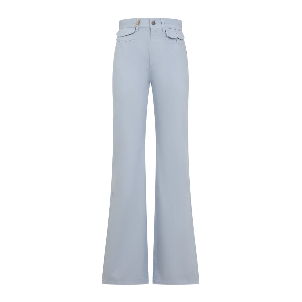 Chloé Women's Blue Wide Trousers,, Trousers For Extra Small