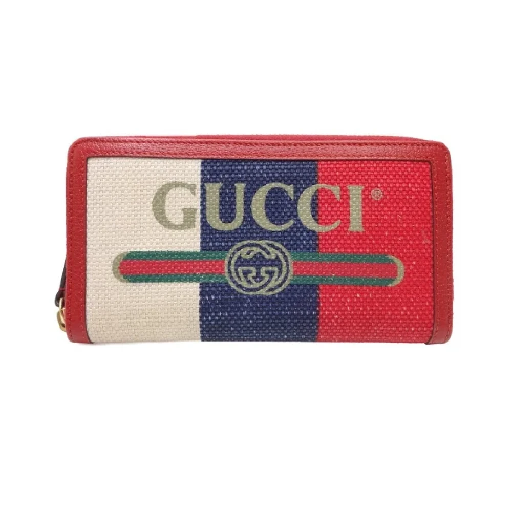 Gucci Vintage Pre-owned Canvas wallets Multicolor Dames
