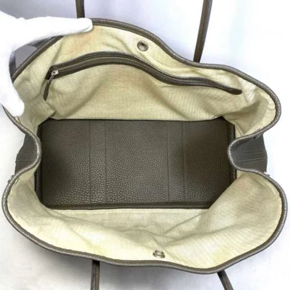 Hermès Vintage Pre-owned Fabric handbags Gray Dames