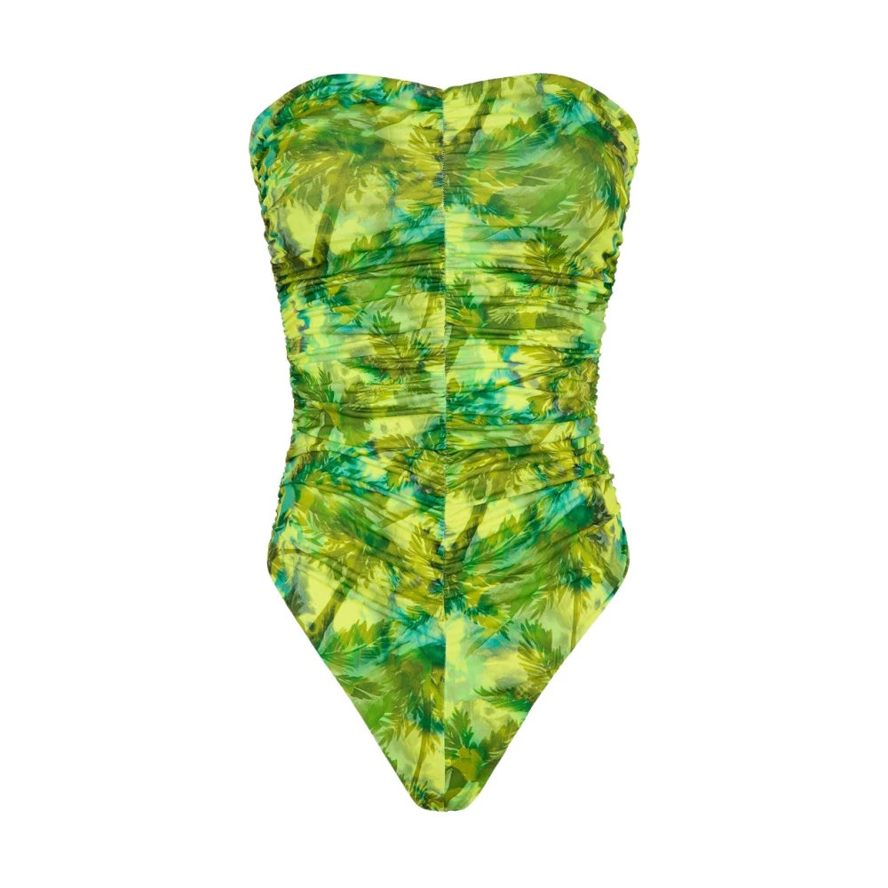 F**k Groene Sundown Monokini Gedrapeerd Lycra Fantasie Green Dames