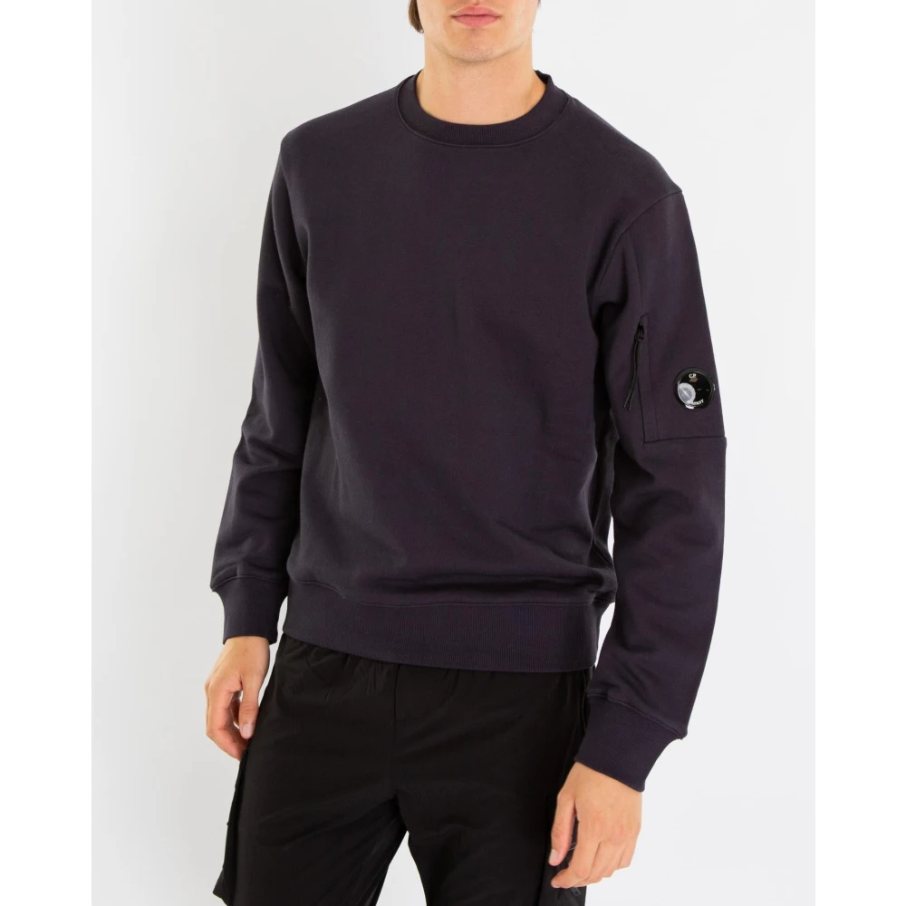C.P. Company Diagonaal Verhoogd Fleece Jack Blue Heren