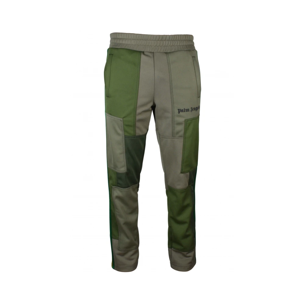 Palm Angels Grön Patchwork Sweatpants