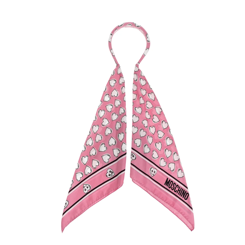 Moschino Zijden hoofdband Pink Dames