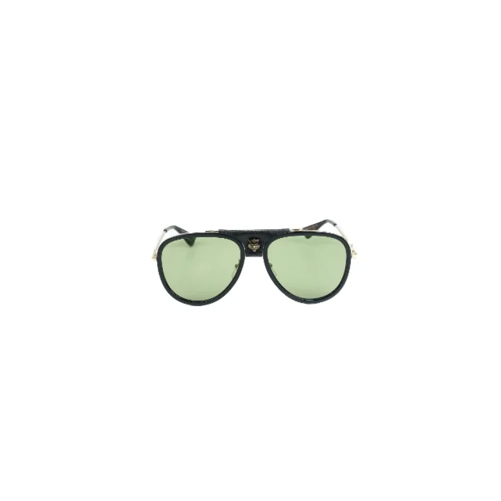 Gucci Vintage Pre-owned Plastic sunglasses Green Dames