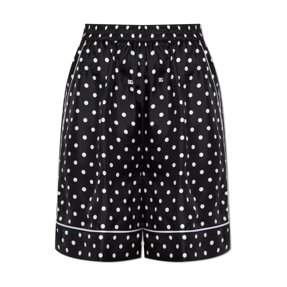 Dolce & Gabbana Women's Black Short Shorts, Xs, Silk Shorts