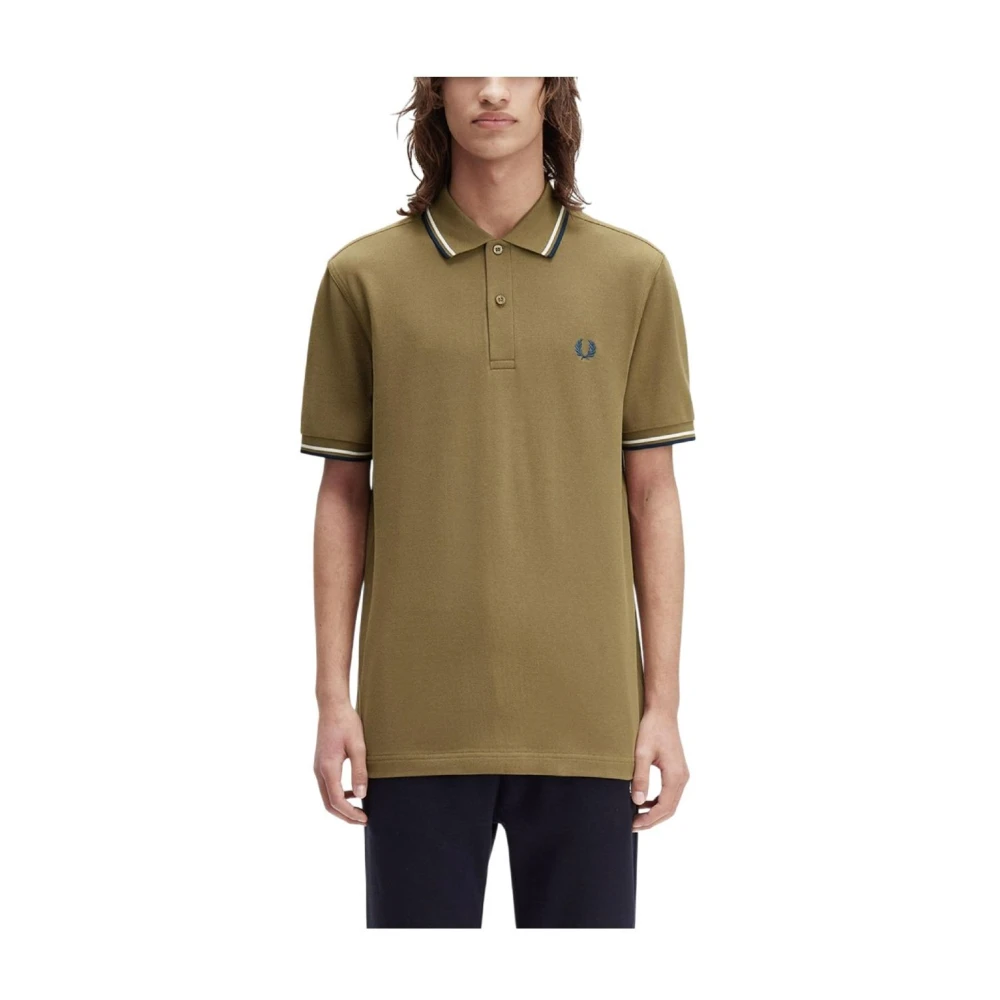 Fred Perry Men's Green Polo Shirts - Polo Shirts - M - Tops