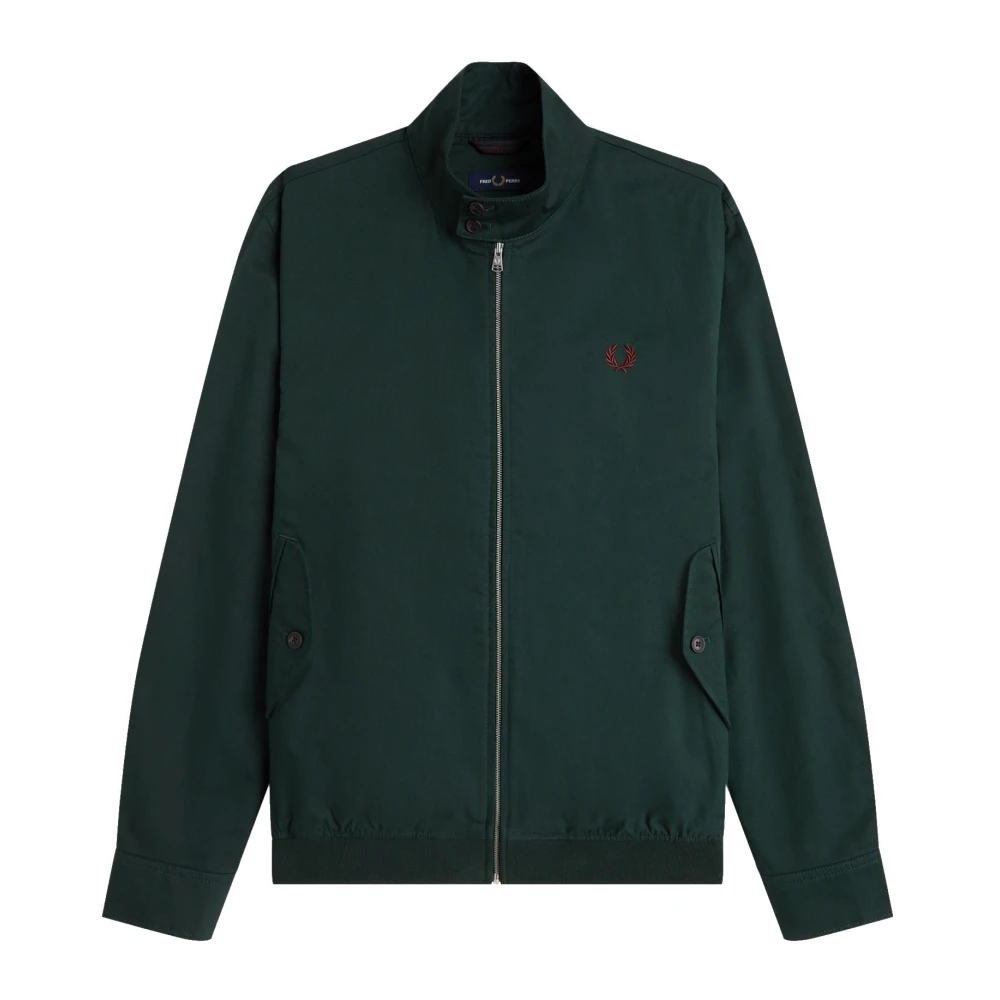 Fred Perry Harrington Jacket - Male - Light Jackets - Green - S - Jackets