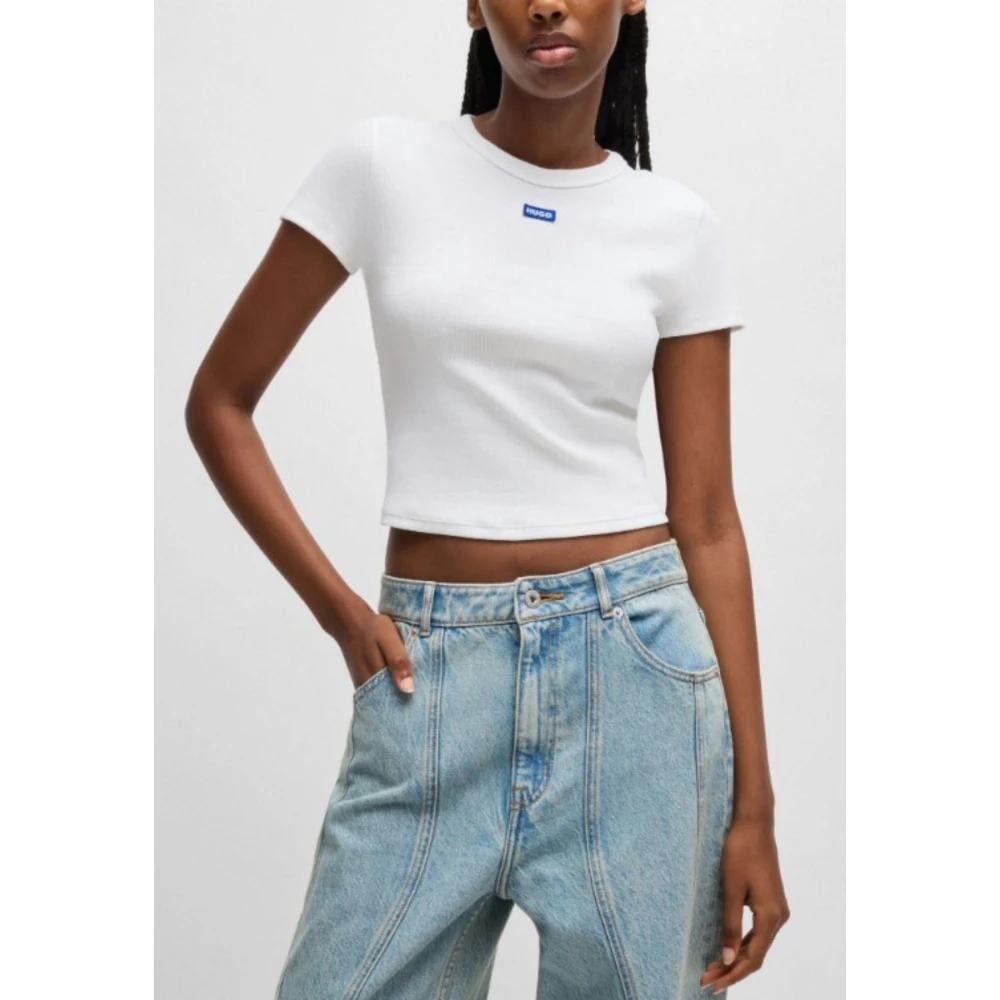 Hugo Boss Baby Tee voor vrouwen White Dames