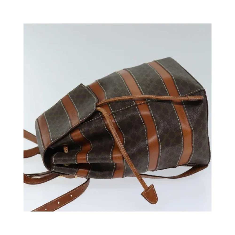 Celine Vintage Pre-owned Leather backpacks Brown Dames