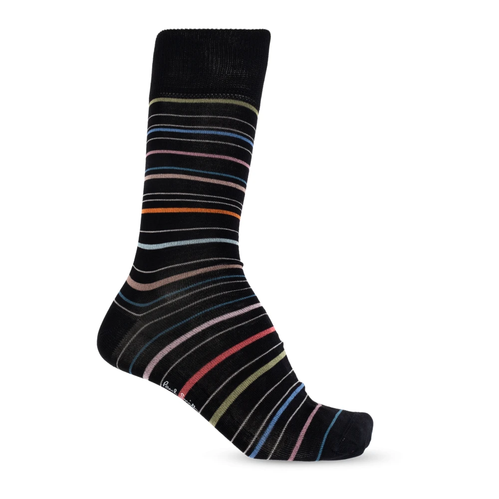 Paul Smith Randigt mönster strumpor Multicolor, Herr