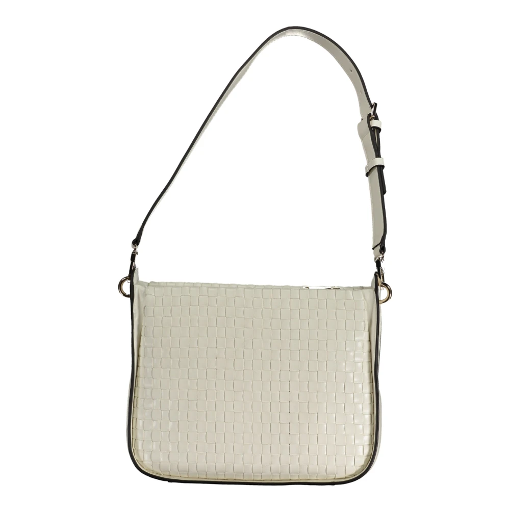 Guess Witte Schoudertas met Ritssluiting White Dames