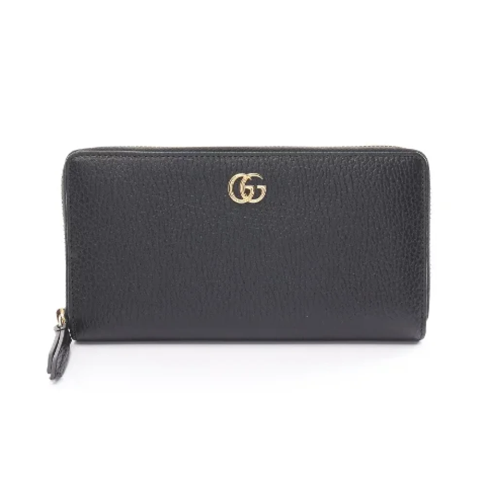 Gucci Vintage Pre-owned Leather wallets Black Dames