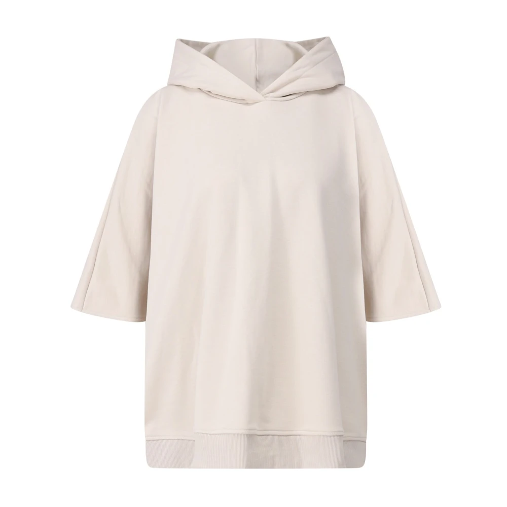 Dondup Batwing Hoodie met zijsplitten Beige Dames