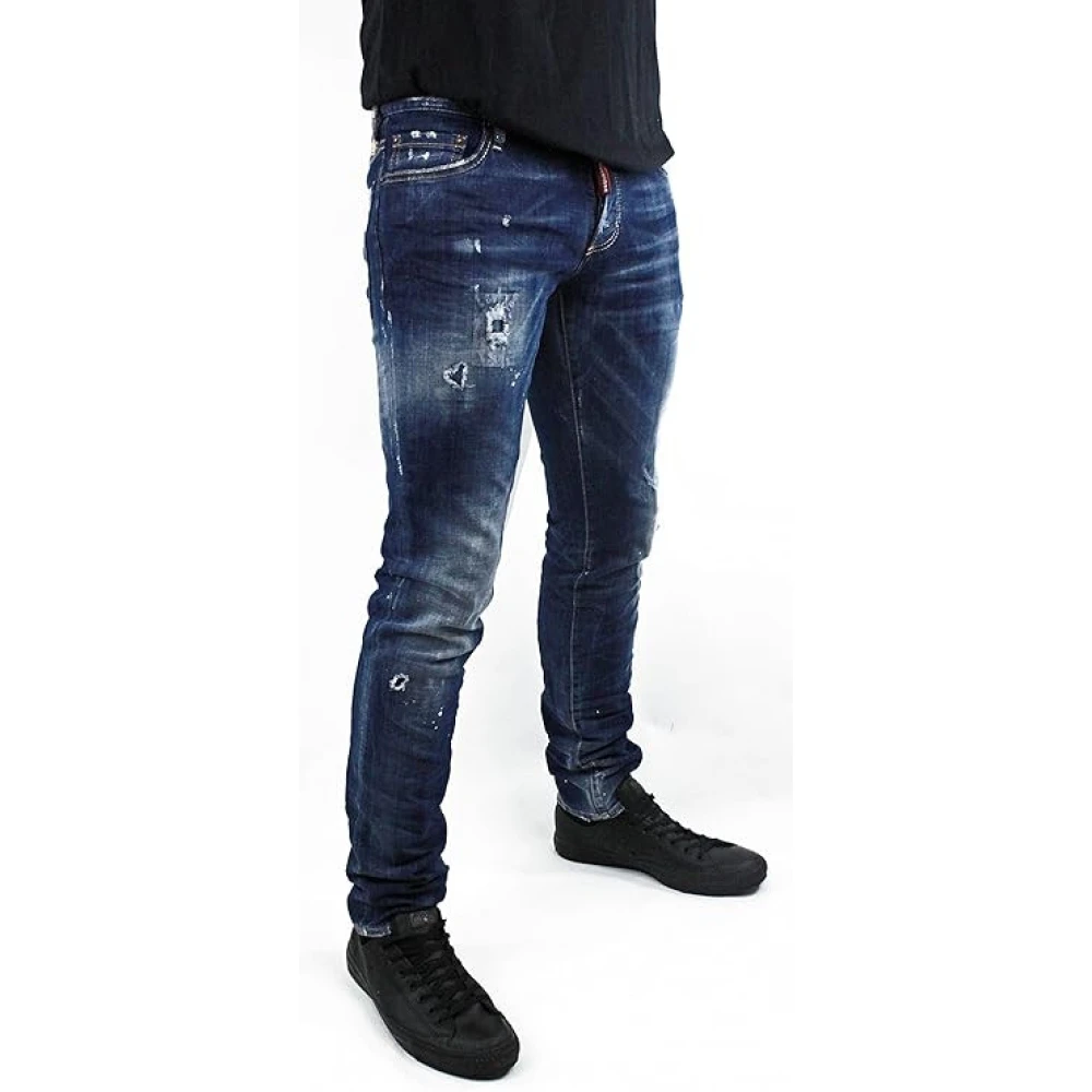 Dsquared2 Luxe Slim Jeans Blue Heren