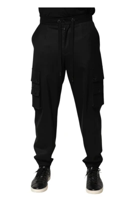 Svart Cargo Jogger Herr Sweatpants