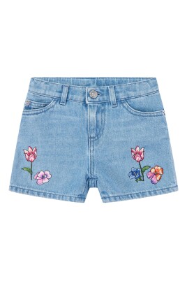 floral-embroidered-denim-shorts
