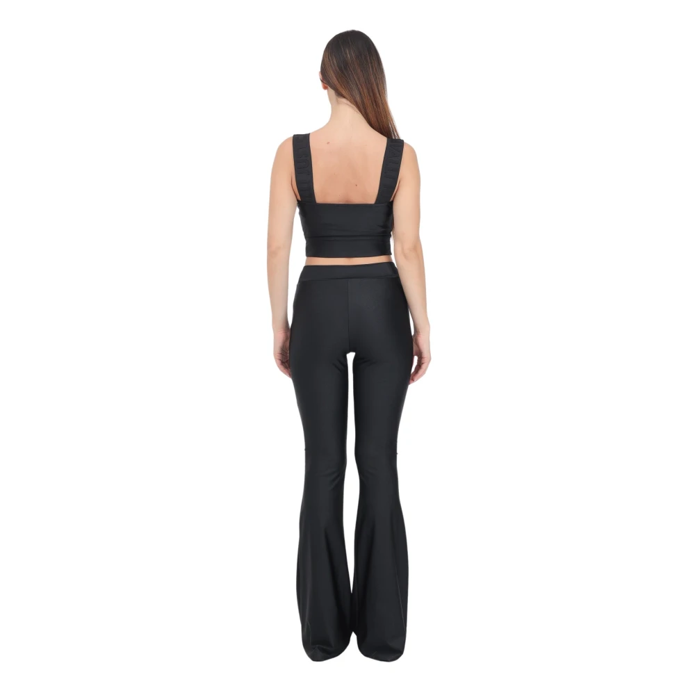 Just Cavalli Zwarte Slim Fit Flared Leggings Black Dames
