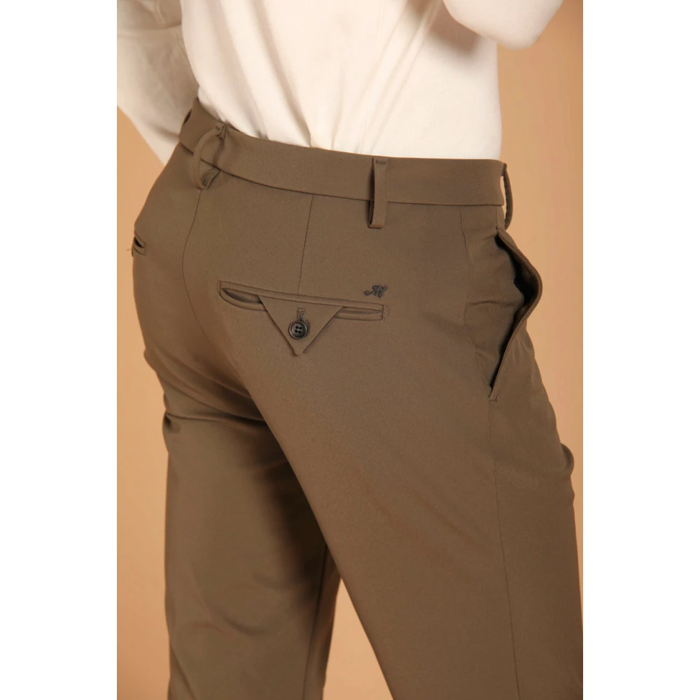 Mason's Slim Fit Beige Chino Broek Brown Heren