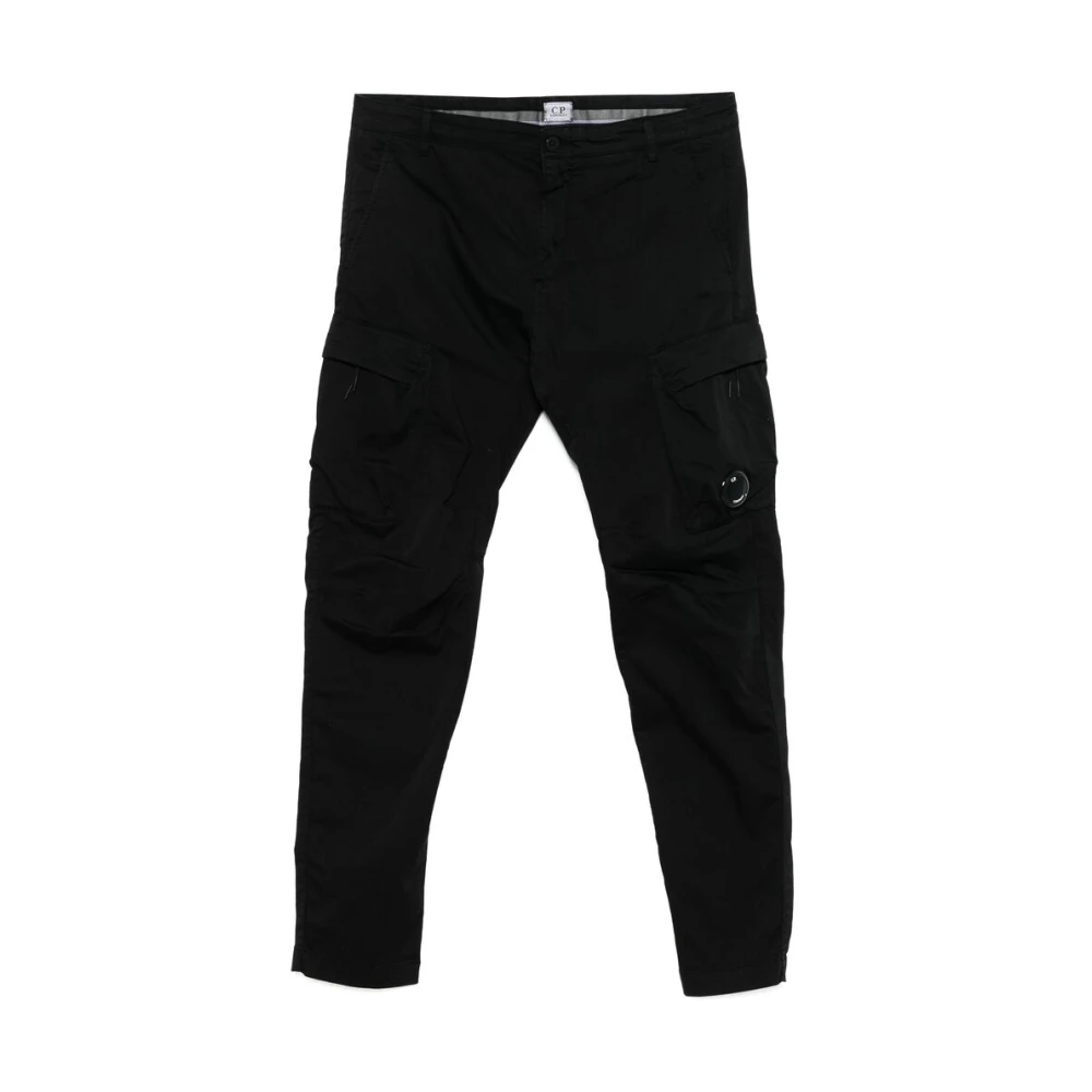 C.P. Company Zwarte Cargo Broek met Verborgen Sluiting Black Heren