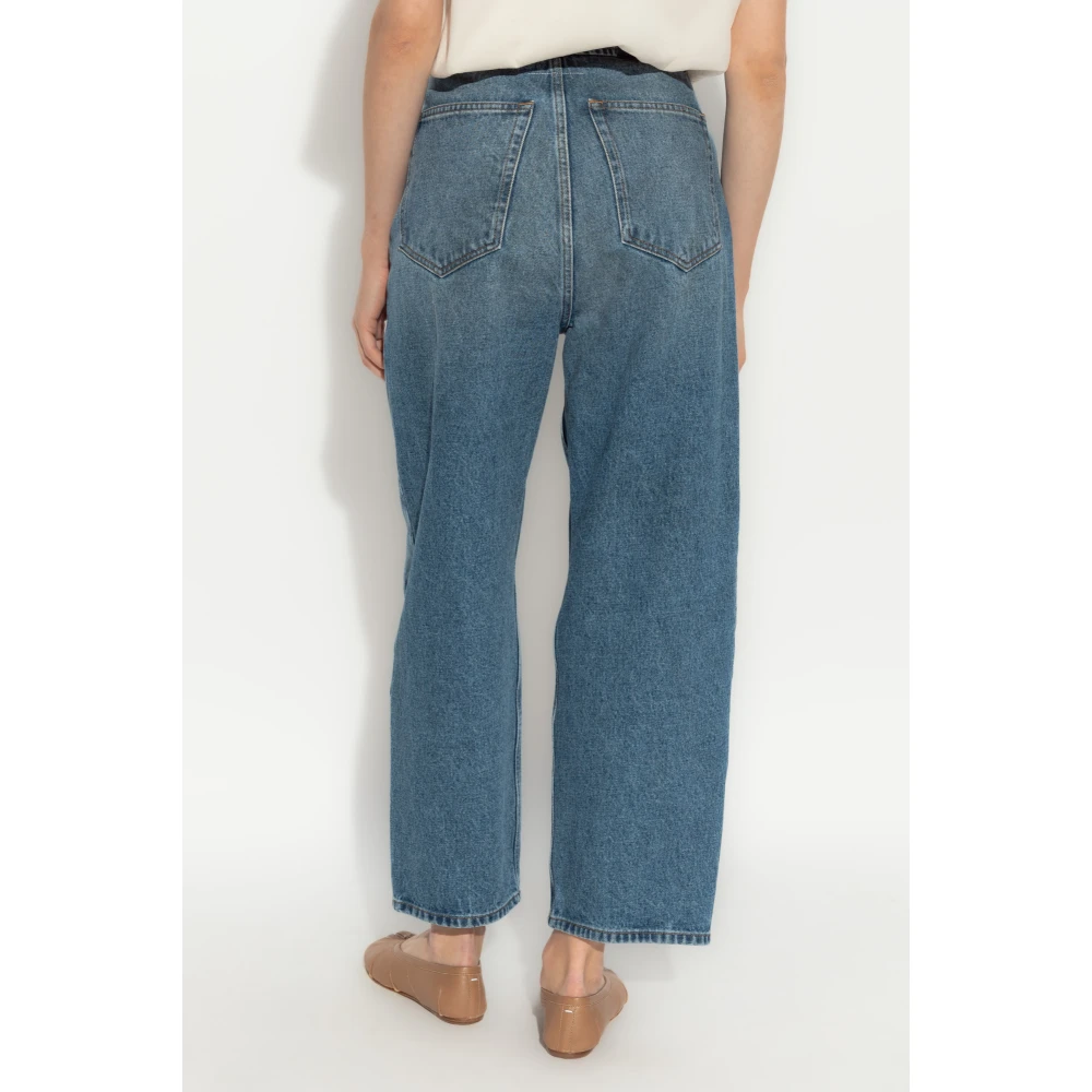 MM6 Maison Margiela High-waisted Jeans Blue Dames