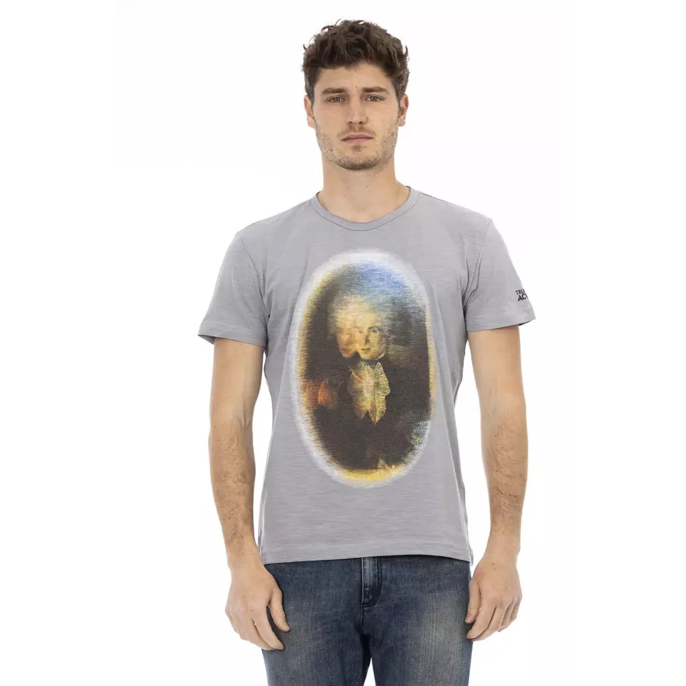 Trussardi Action Camiseta De Manga Corta Tops Hombre Gris L Action Camiseta De Manga Corta