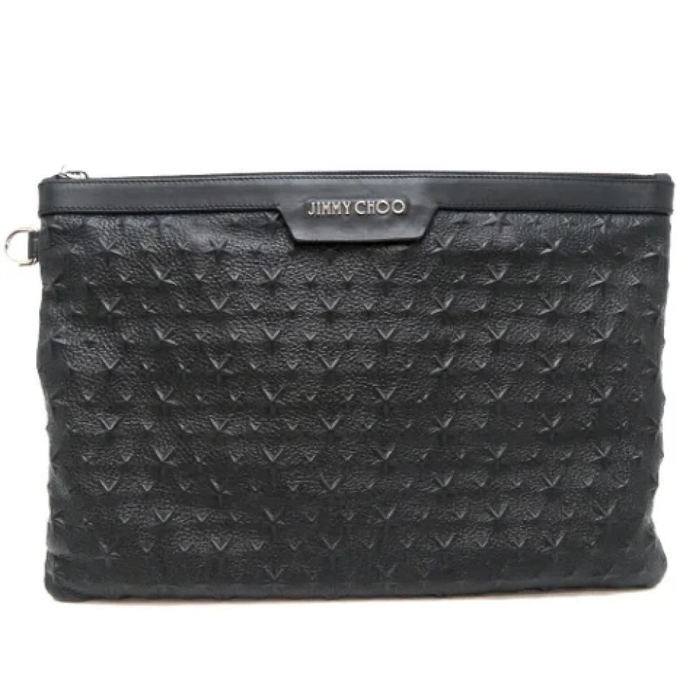 Jimmy Choo Pre-owned Fabric clutches Black Dames