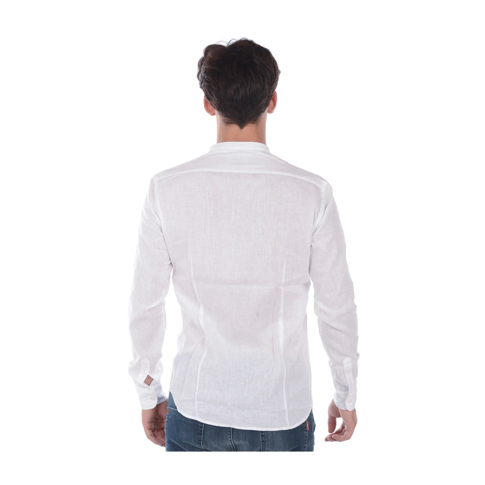Daniele Alessandrini Slim Fit Koreaanse Stijl Overhemd White Heren