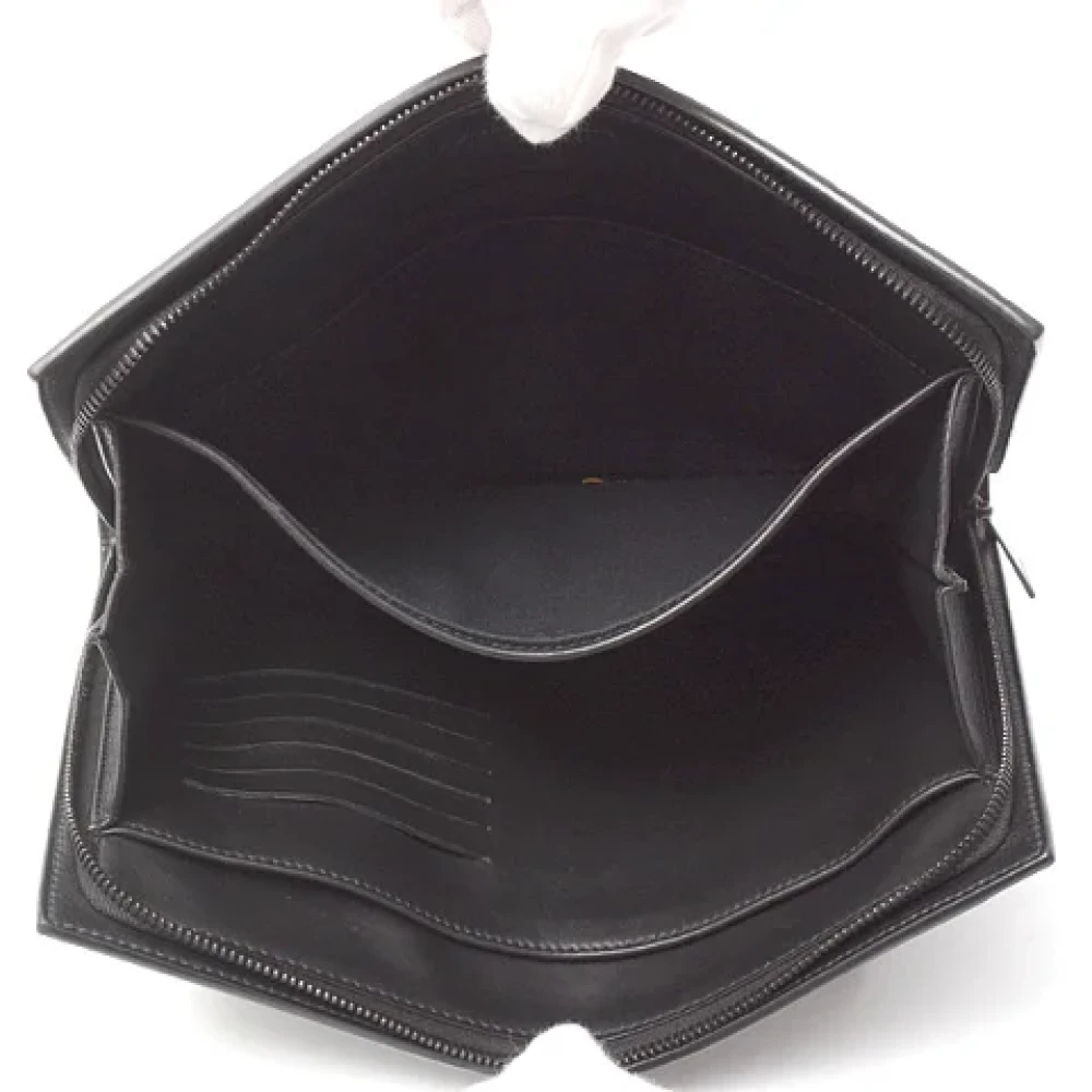 Bottega Veneta Vintage Pre-owned Leather clutches Black Dames