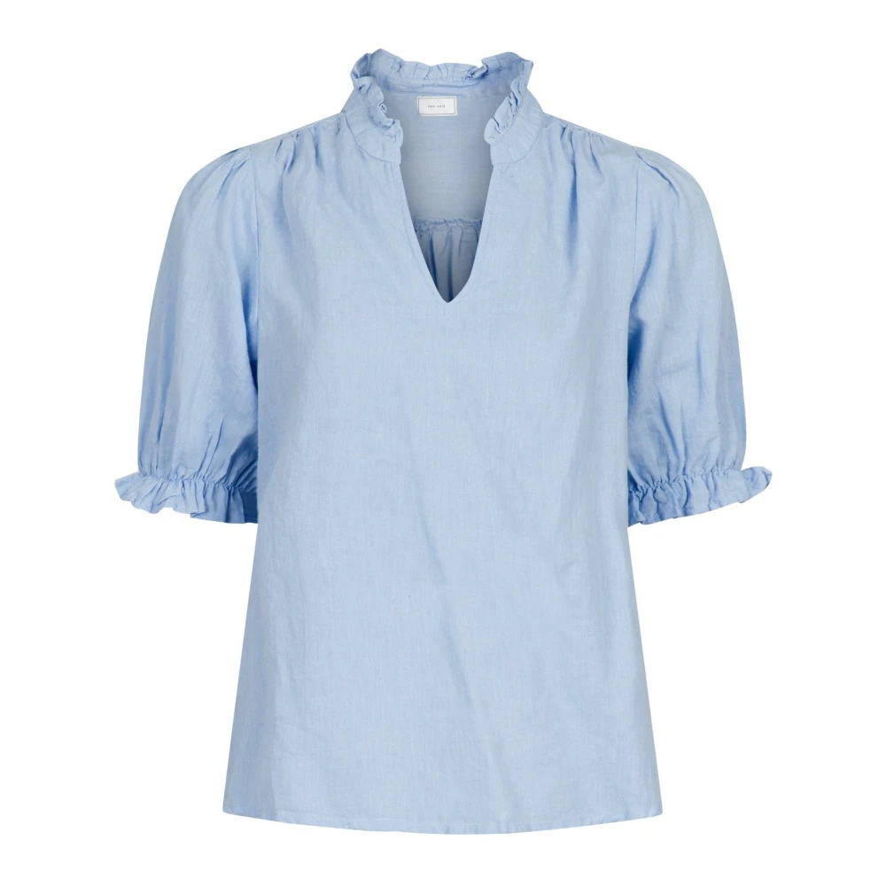 Neo Noir Blue Odesa Blouse - Female - Blouses - Xl - Blouses & Shirts
