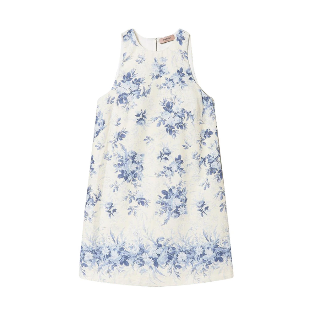Twinset Bloemen Halter Jurk Multicolor Dames