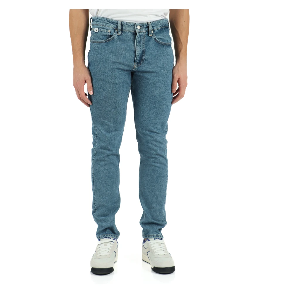 Calvin Klein Jeans Slim Taper Jeans Vijf Zakken Blue Heren