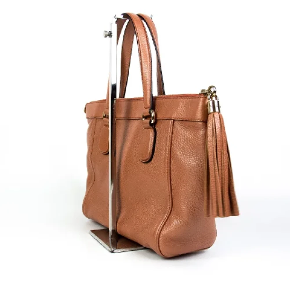 Gucci Vintage Pre-owned Fabric gucci-bags Brown Dames