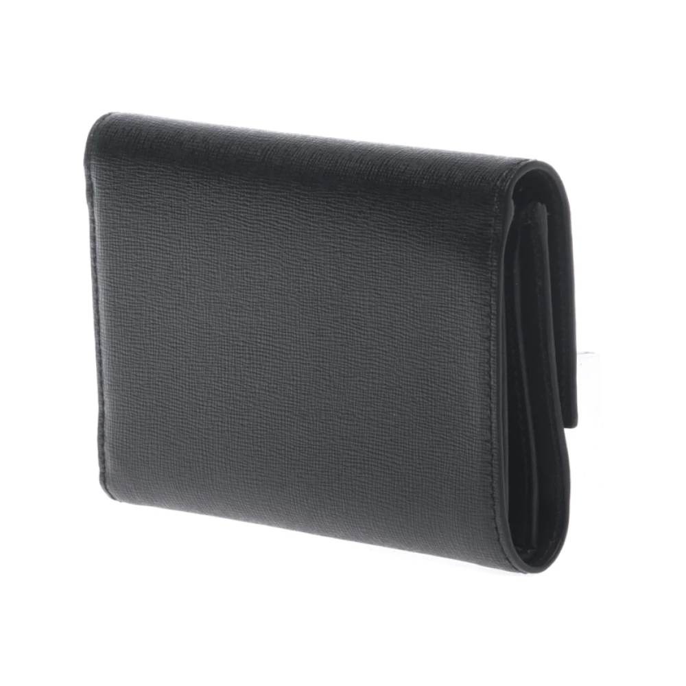 Baldinini Wallet in Zwart Saffiano Black Dames