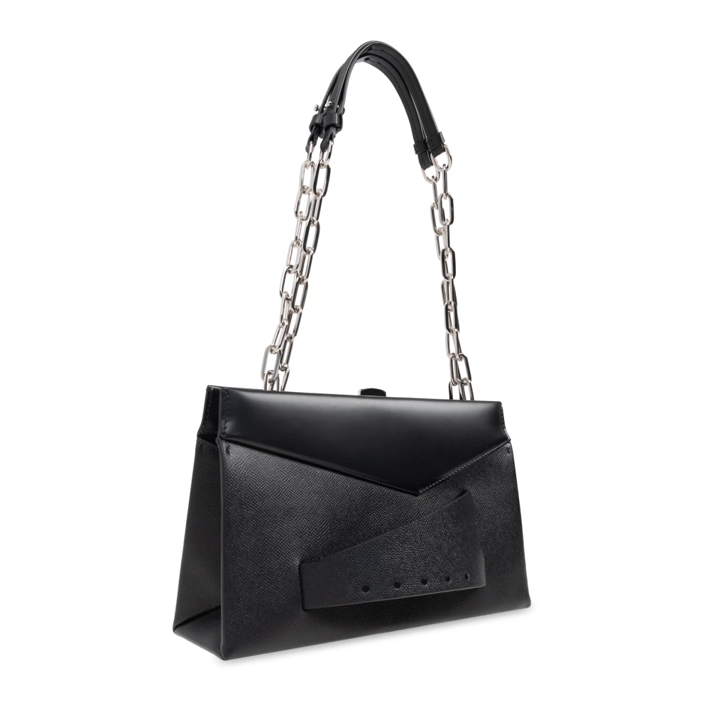 Maison Margiela Schoudertas Snatched Medium Black Dames