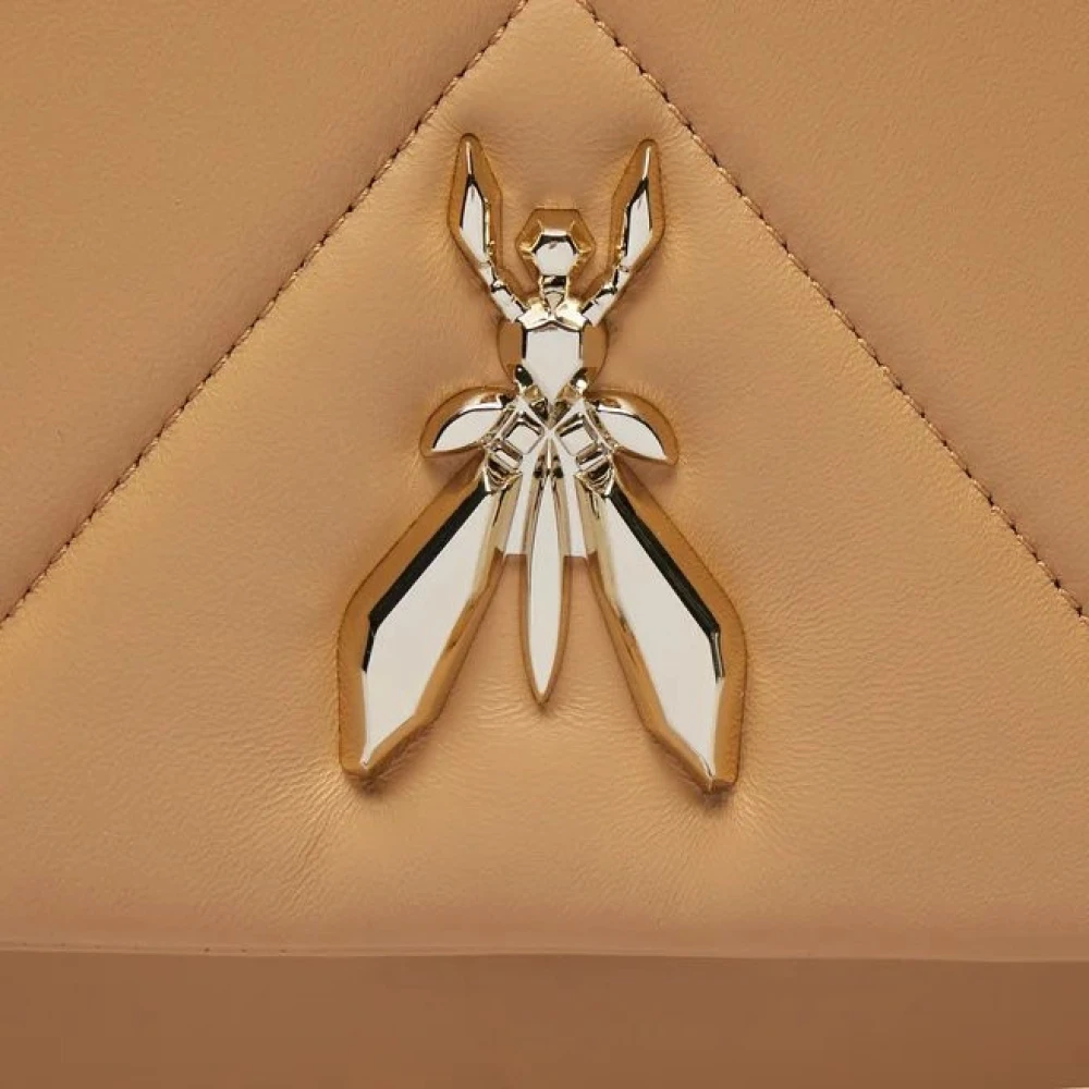 PATRIZIA PEPE Fly Padded Schoudertas Beige Dames