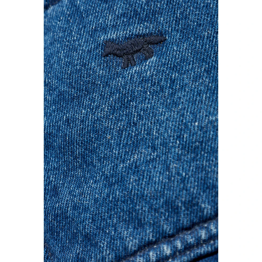 Maison Kitsuné Geïsoleerde spijkerjas Blue Heren