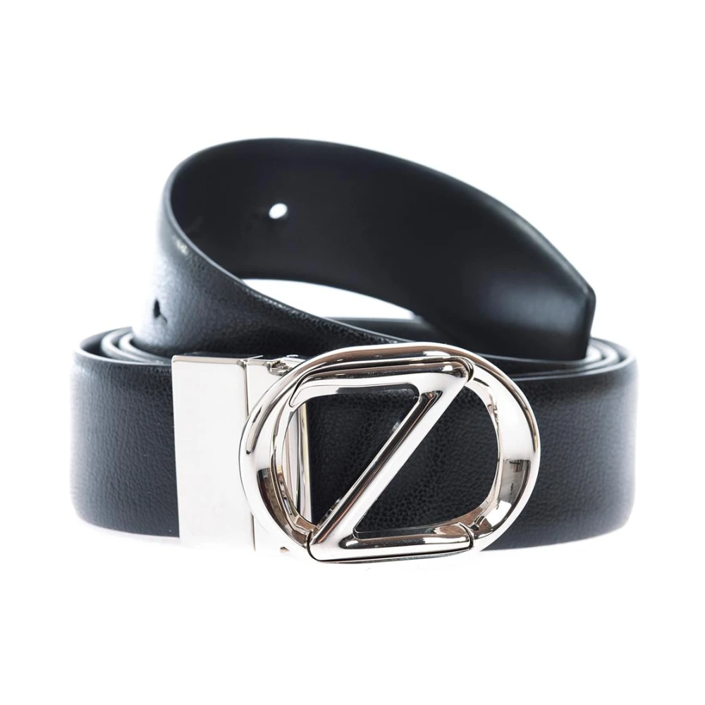 Zegna Black Belts, Male, 110 Cm, Stylish Leather Belt