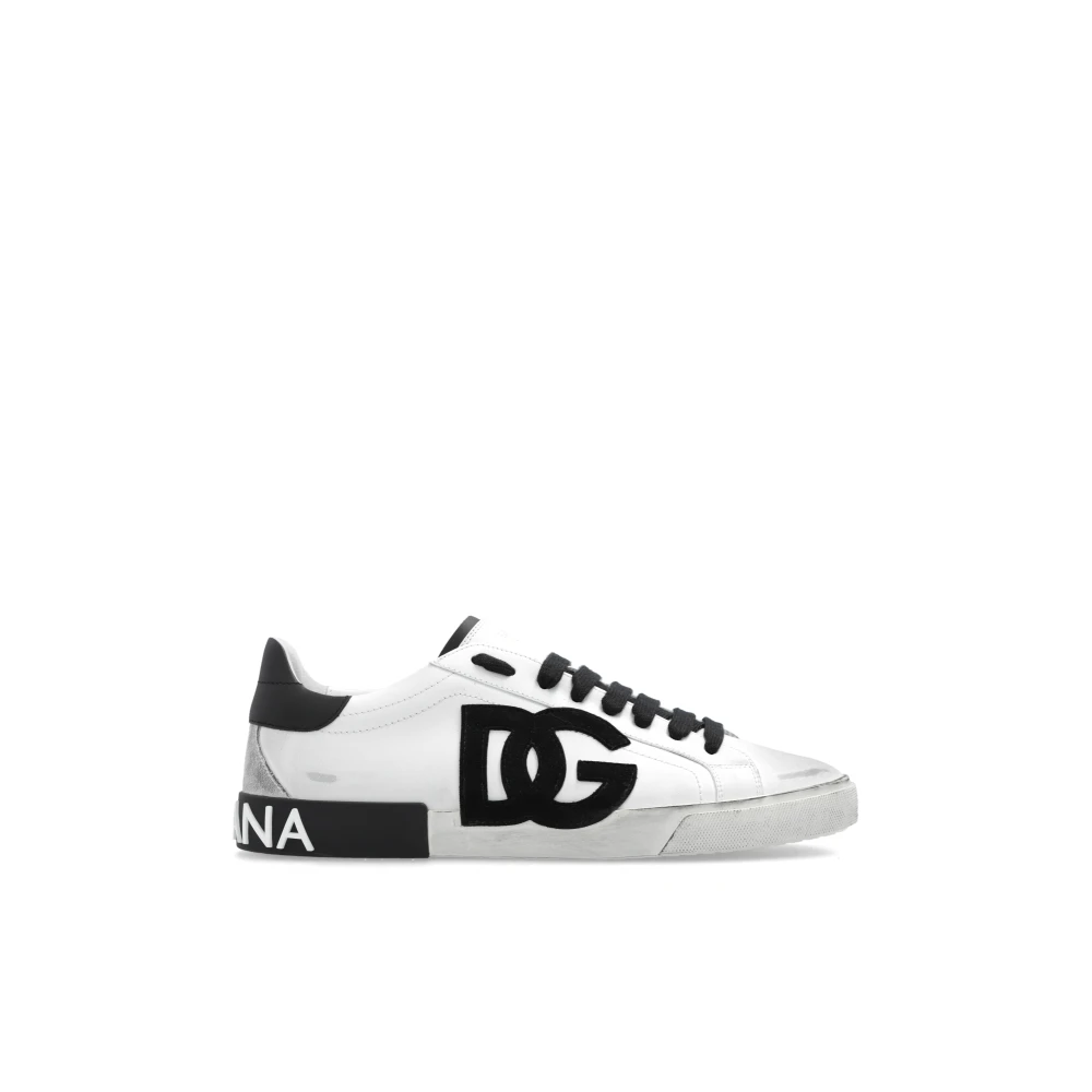 Dolce & Gabbana Men's White Portofino Trainers - Sneakers - 7 Uk - Shoes