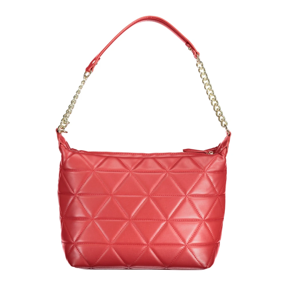 Valentino by Mario Valentino Rode Schoudertas met Kettingriem Red Dames