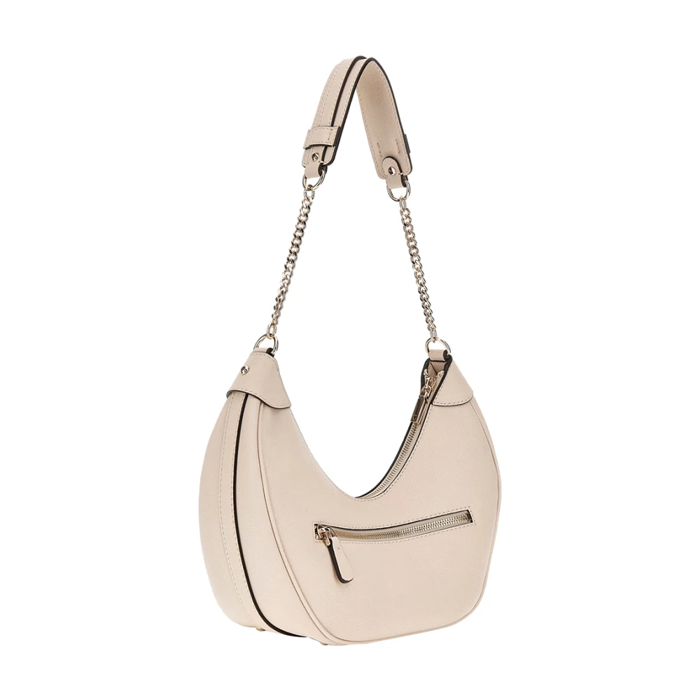 Guess Witte Shopper Tas met Gouden Details Beige Dames