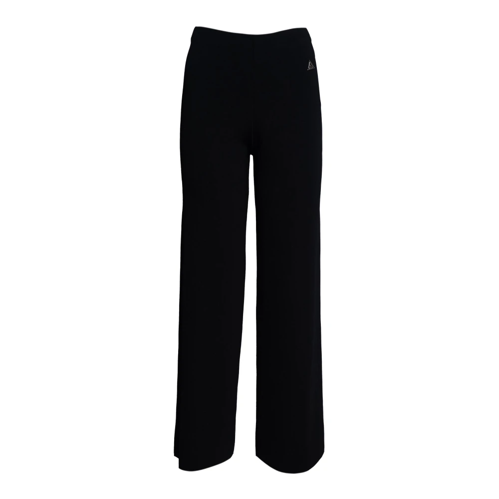 Akep Women's Black Wide Trousers - Wide Trousers - Xs - Trousers