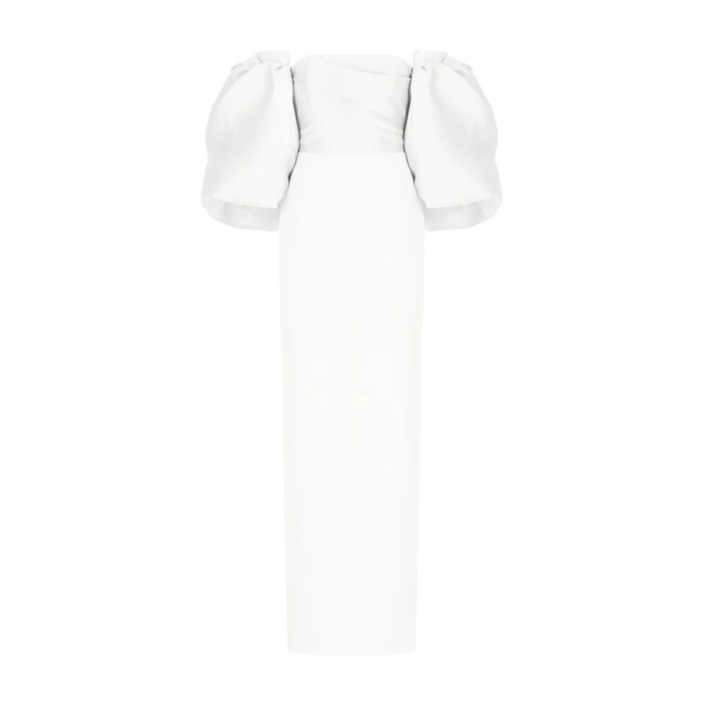 Solace London White Gowns, Female, Xs, Floris Maxi Dress