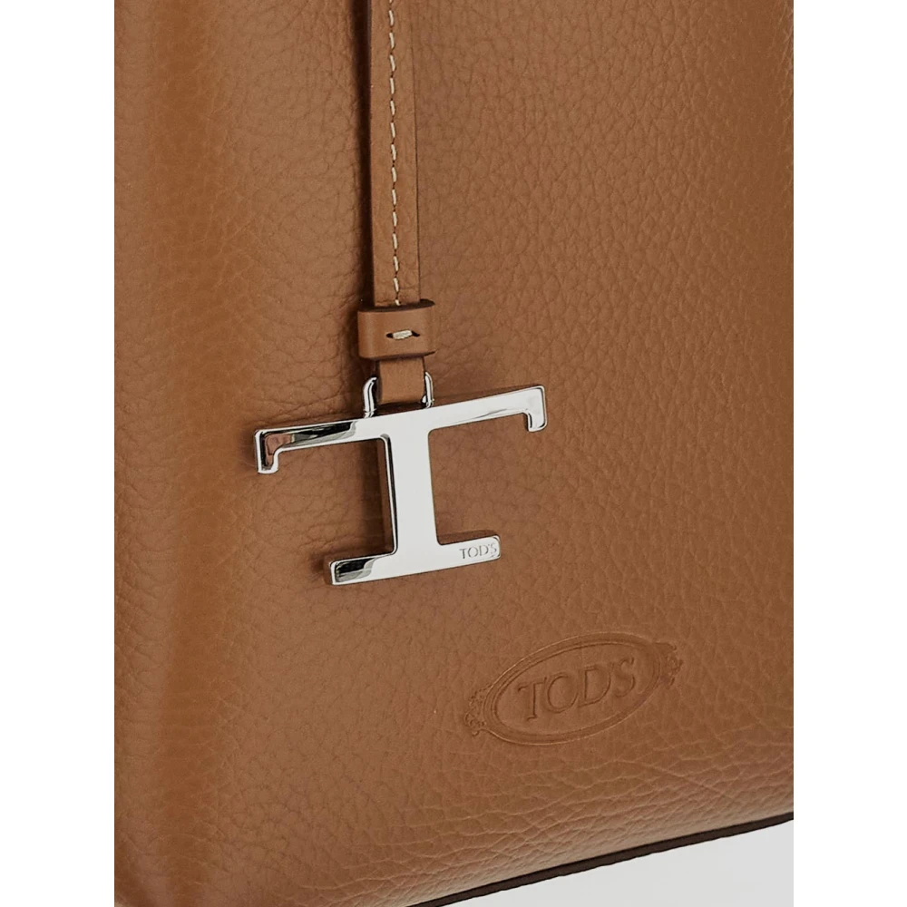 TOD'S Leren Micro Tas Brown Dames