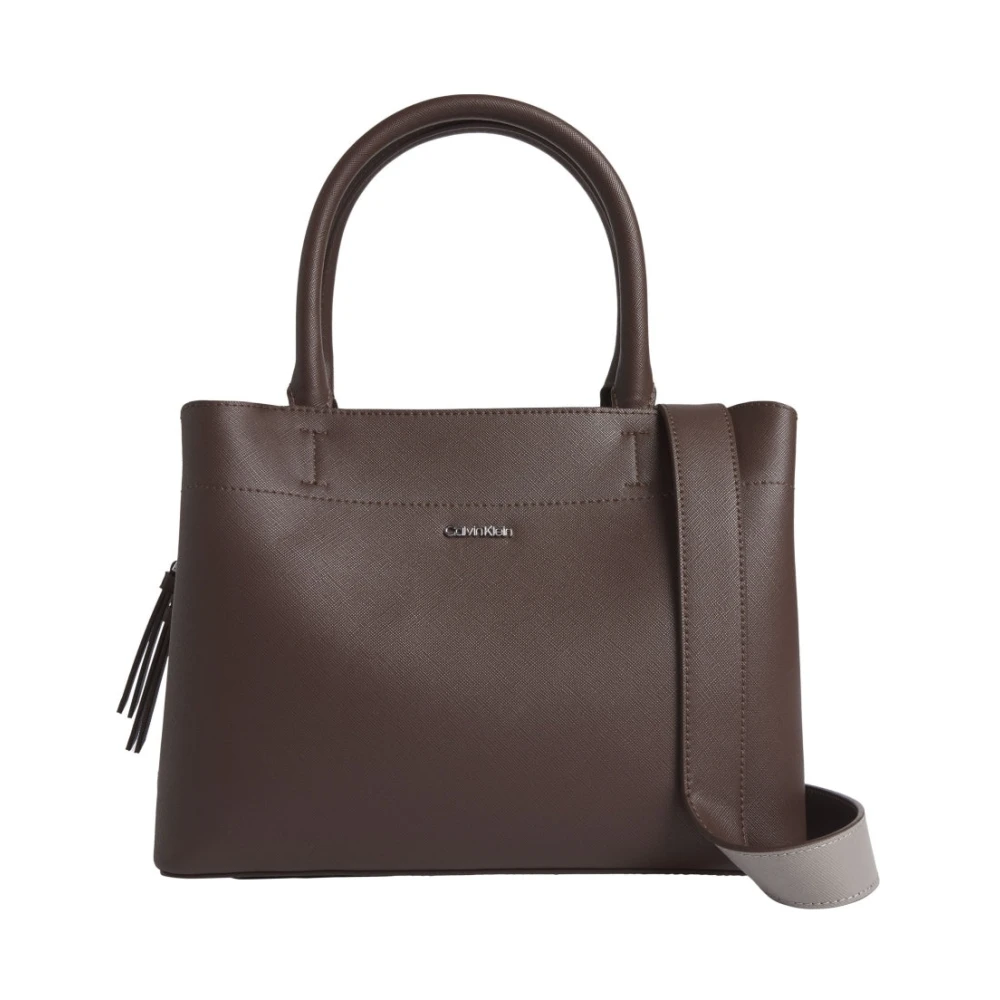 Calvin Klein Bruine Tote Tas voor Vrouwen Brown Dames