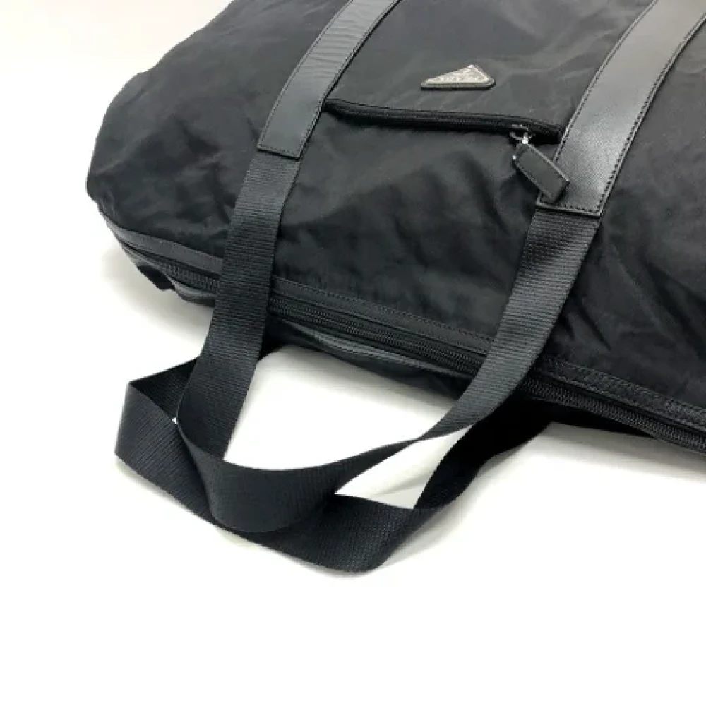 Prada Vintage Pre-owned Leather handbags Black Dames