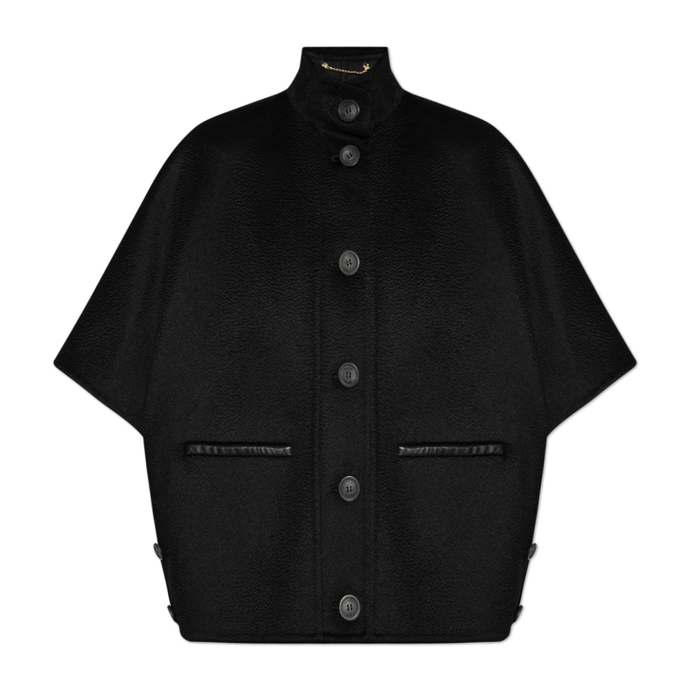 Max Mara Poncho Roll Black Dames