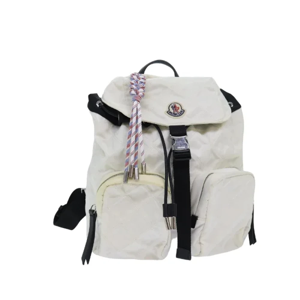 Moncler Pre-owned Nylon backpacks White Dames