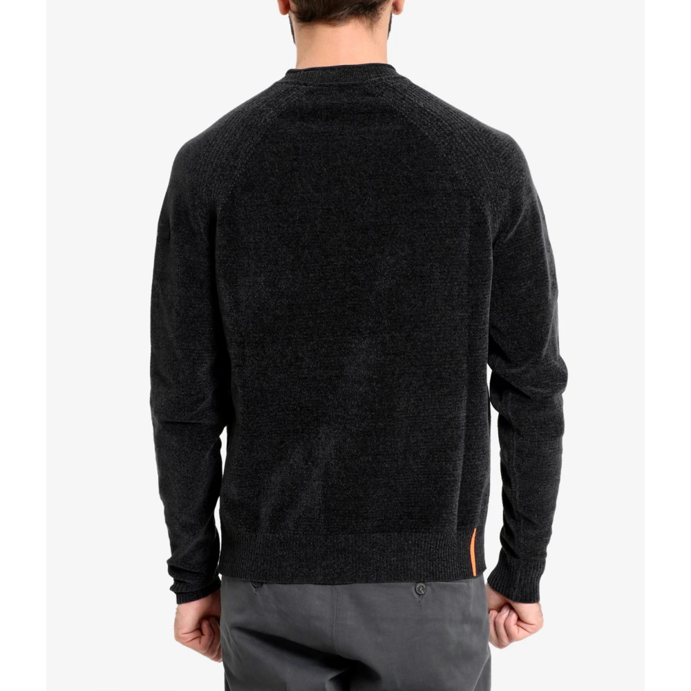 RRD Chenille Sweater met Ribgegevens Gray Heren