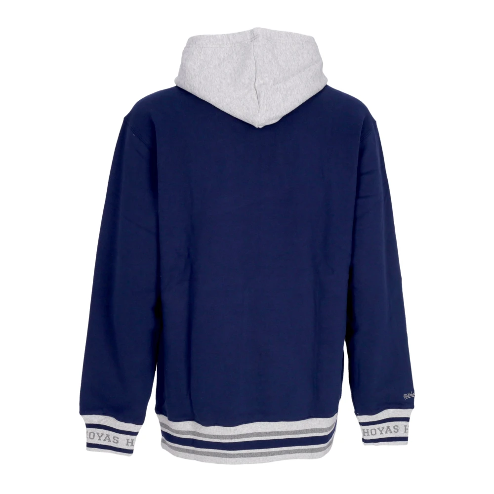 Mitchell & Ness Georgetown Hoyas Vintage Logo Hoodie Blue Heren