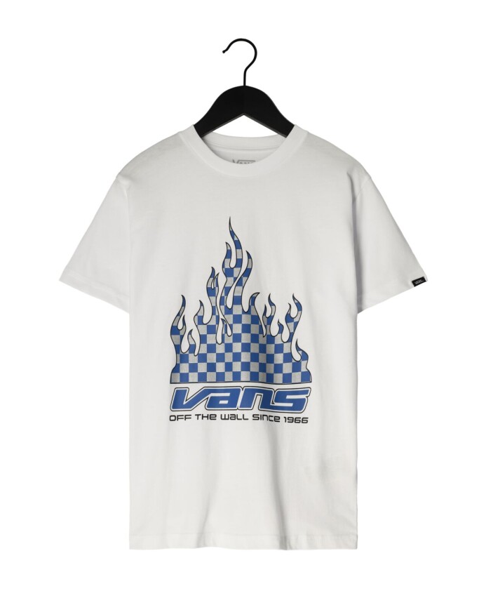 jongens-polos-and-t-shirts-reflective-checkerboard-flame-ss-white
